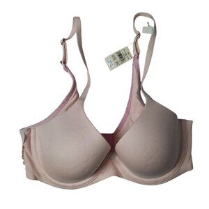 arie‎ Full Coverage Bra 32D Pink Lace Band Double Hook Ombre Adjustable